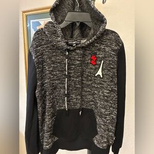 Karl Lagerfeld Black & Gray Hooded Sweatshirt